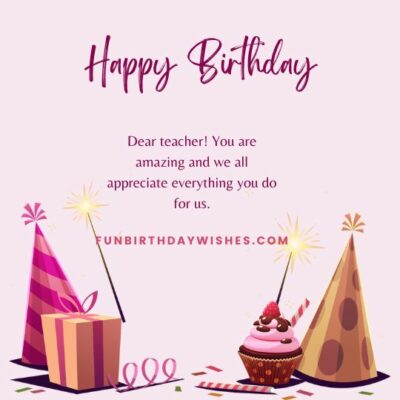 Birthday Wishes Favourite Teacher