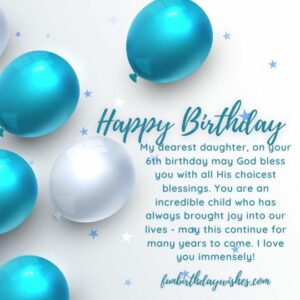 Heart Touching 8th Birthday Wishes for Little Daughter