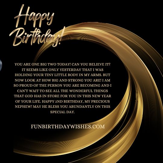 2nd Birthday Wishes For Nephew