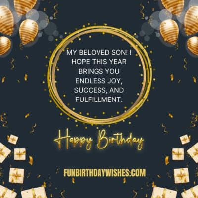 38th Birthday Wishes For Son