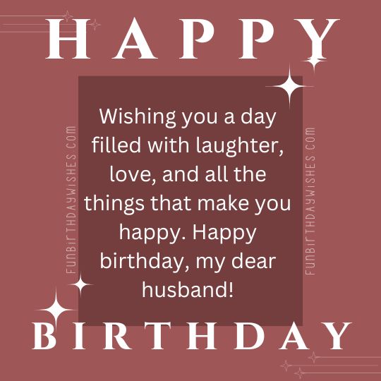 Happy Birthday Wishes for Husband One Line