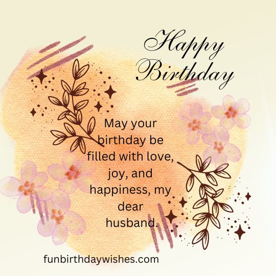 Happy Birthday Wishes for Husband and Father
