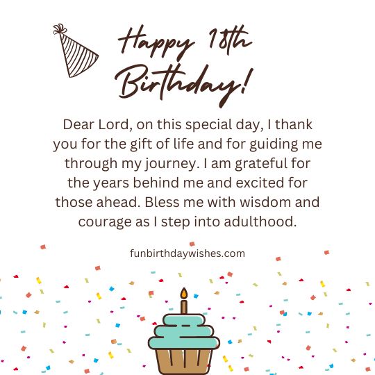 18th Birthday Prayer