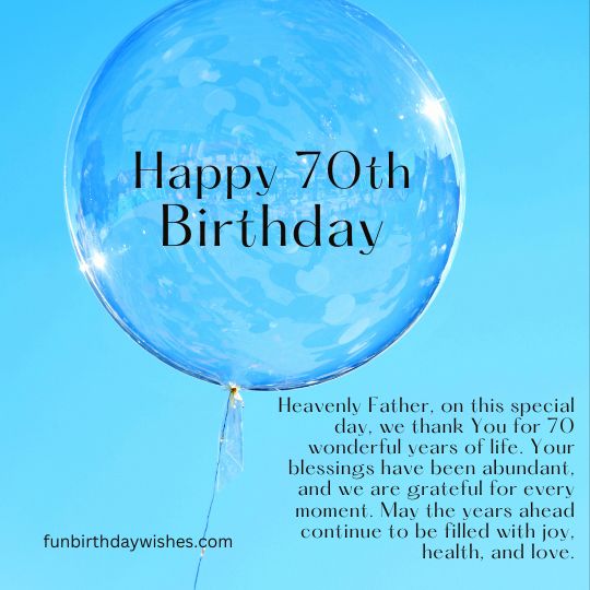On Your 70th Birthday - Gigante Biglietto Di Auguri A4 Con Glitter E Busta
