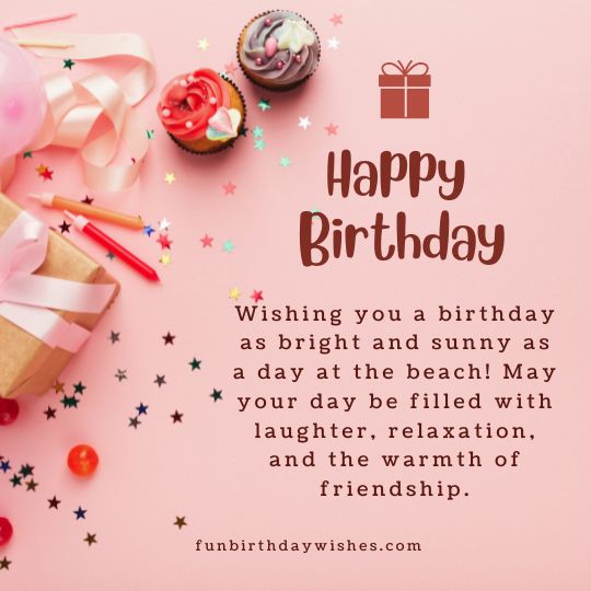 Beach Birthday Wishes For Friend