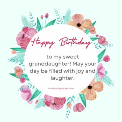 9th Birthday Wishes for Granddaughter