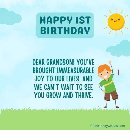 First Birthday Wishes From Grandparents