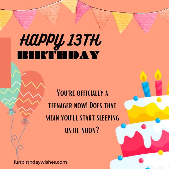 13th Birthday Jokes