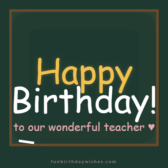 Animated Birthday GIFs for Teacher