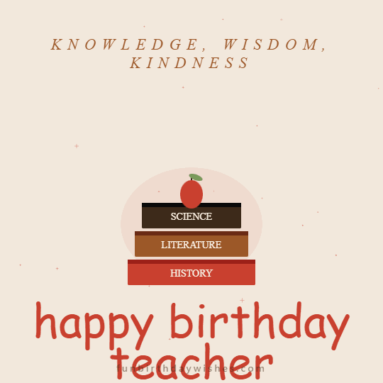 Heartfelt Birthday GIFs for Teacher