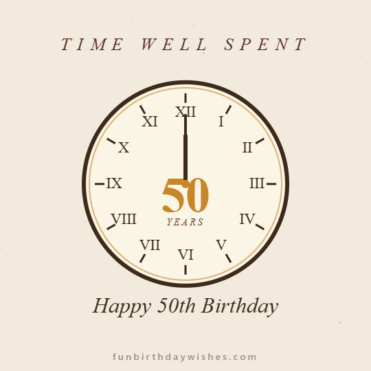 Heartfelt Birthday GIFs for 50th Birthday