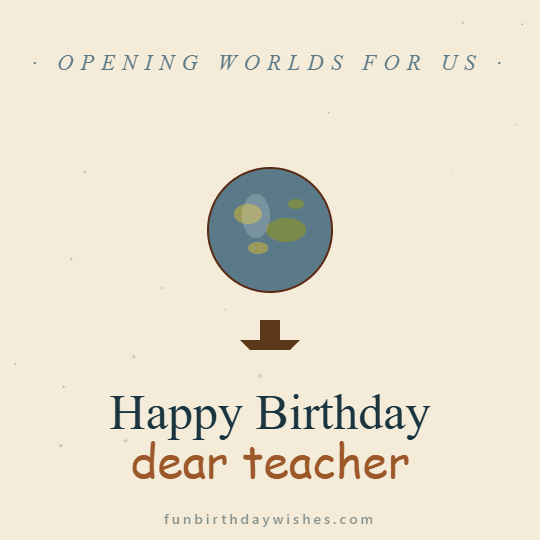 Beautiful Birthday GIFs for Teacher