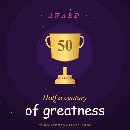 Beautiful Birthday GIFs for 50th Birthday