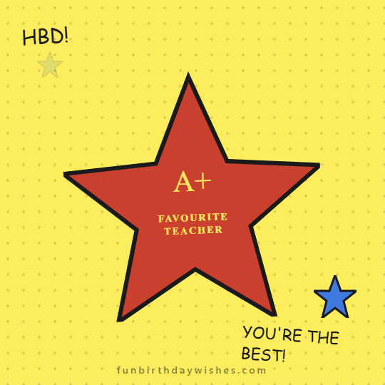 Classic Birthday GIFs for Teacher