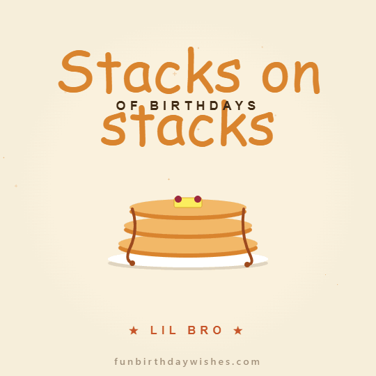 Sweet Birthday GIFs for Little Brother