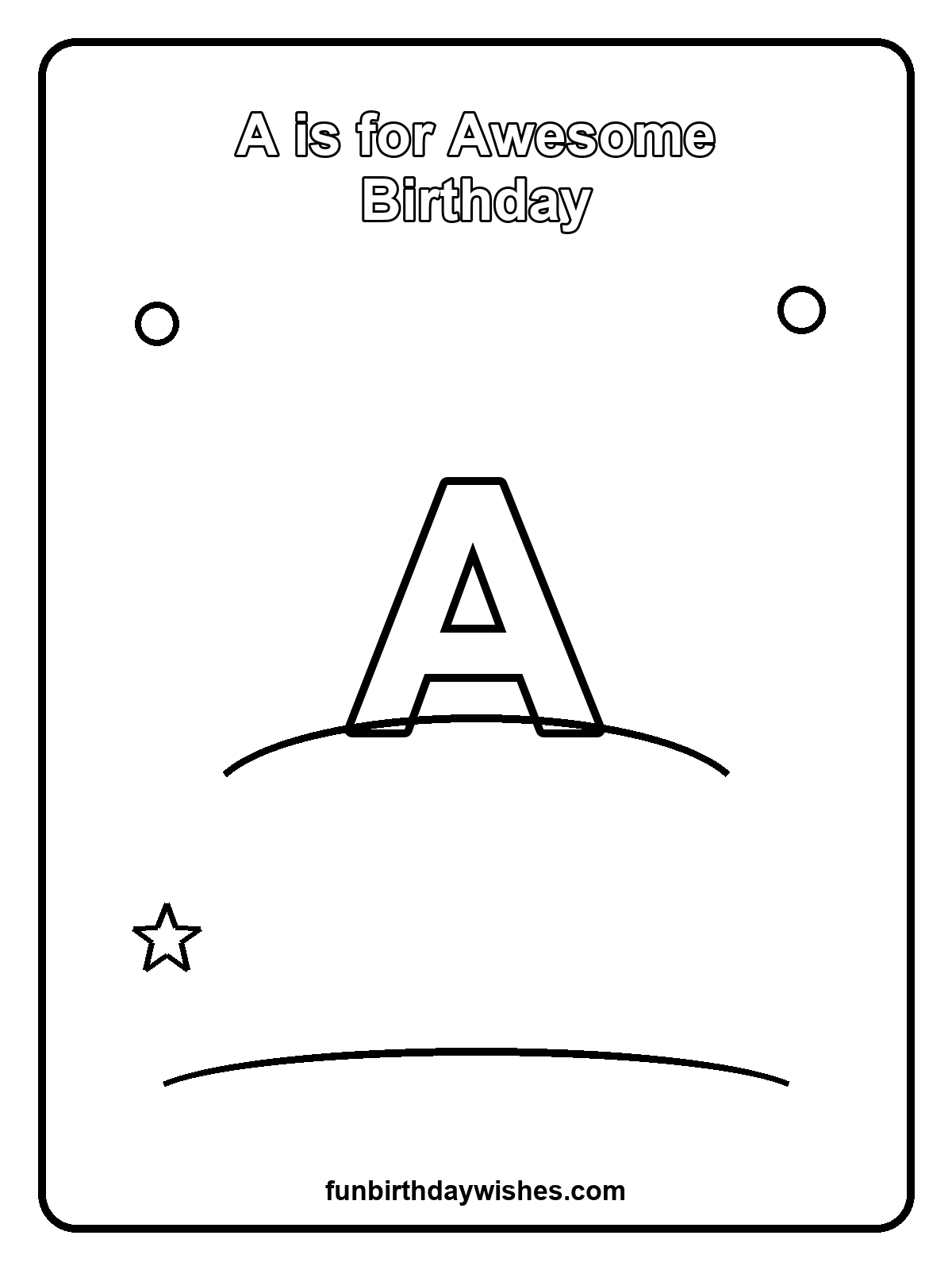 A is for Awesome Birthday