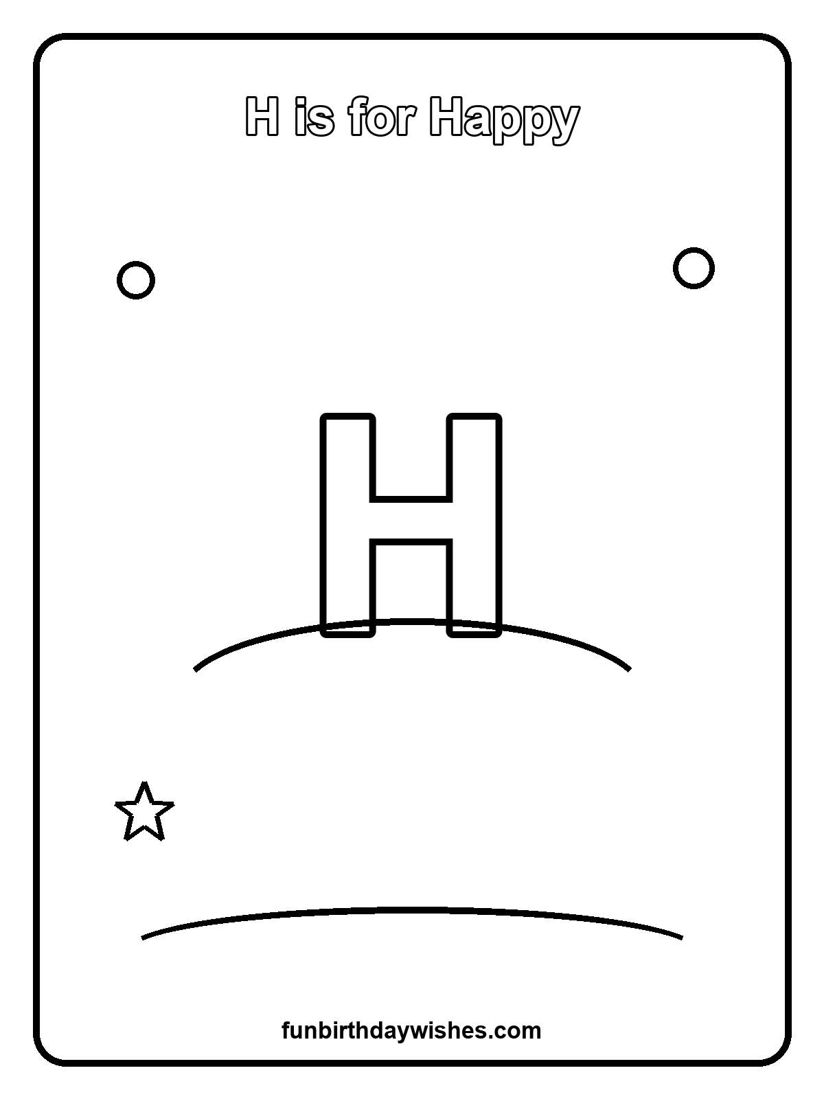 H is for Happy