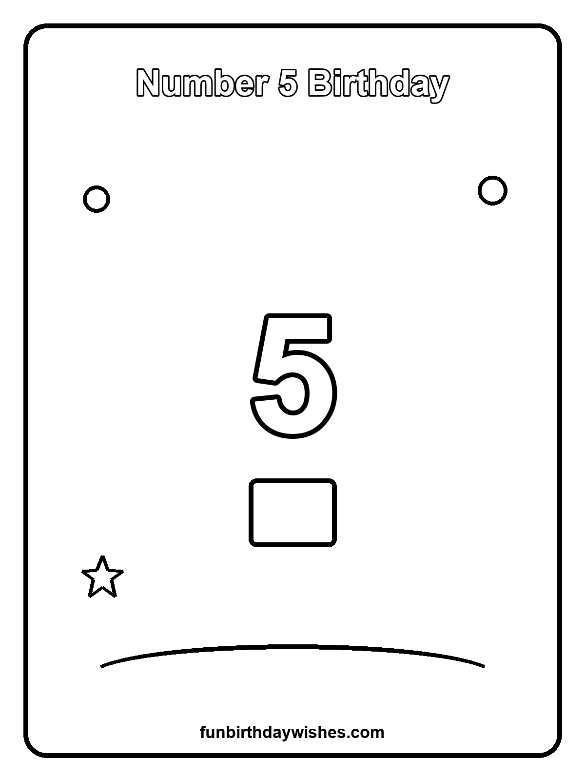 Number 5 Birthday