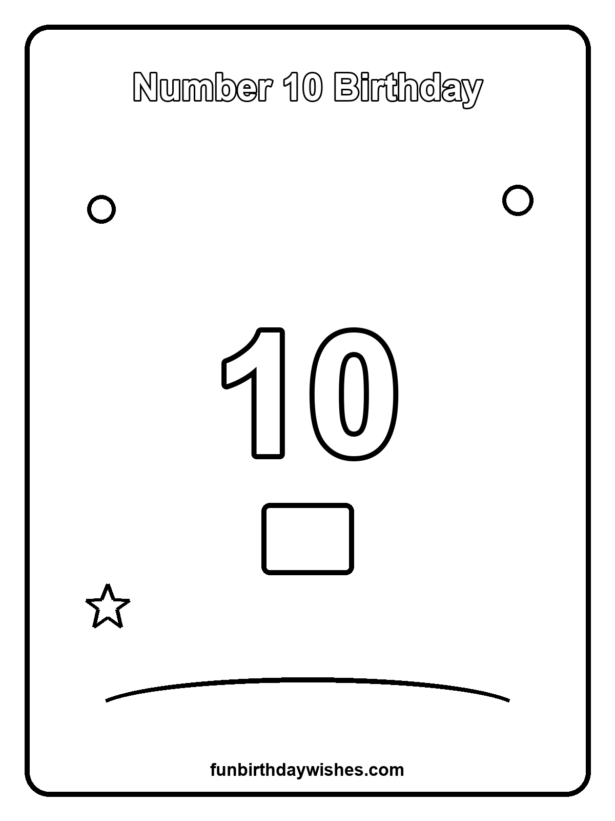 Number 10 Birthday
