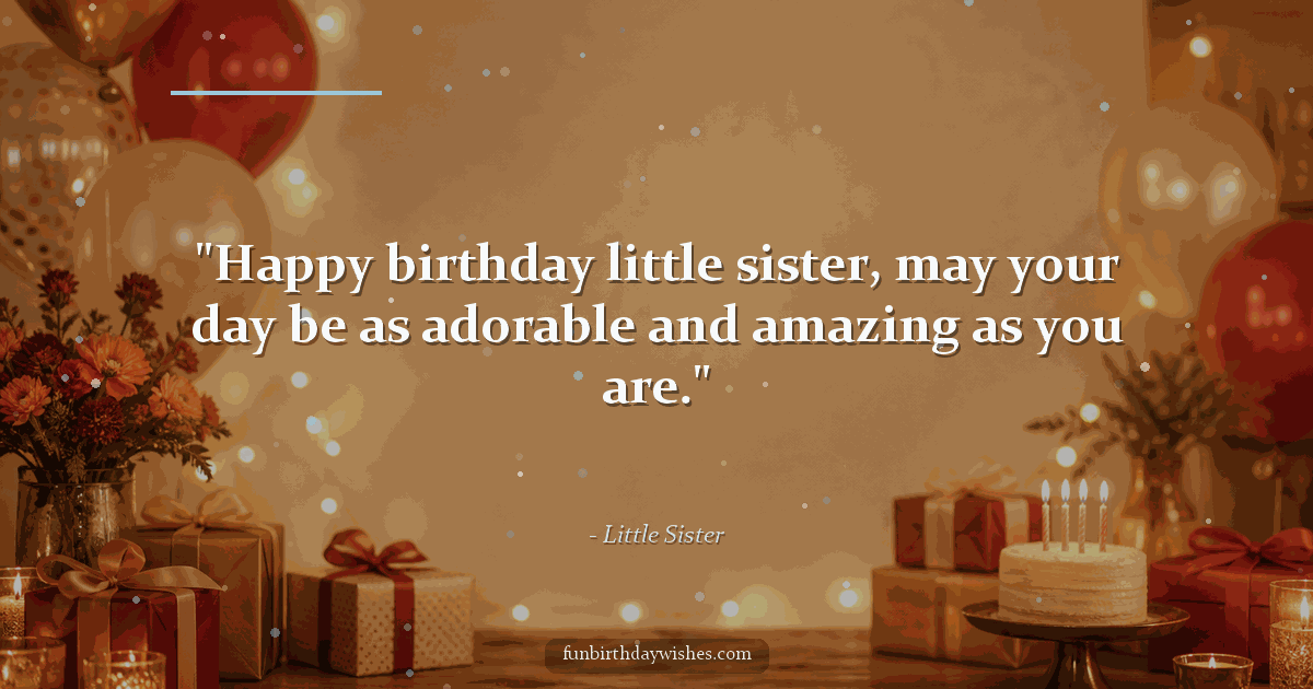 Birthday GIF for Little Sister
