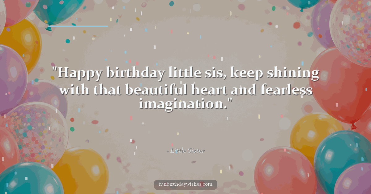 Birthday GIF for Little Sister
