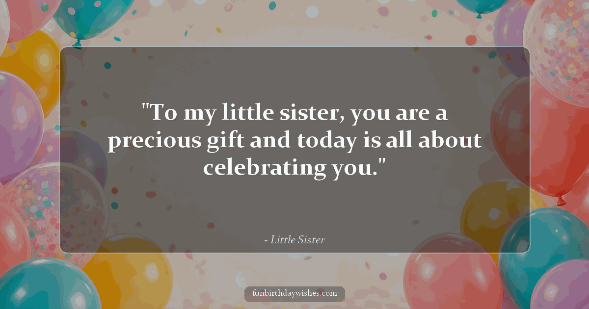 Birthday GIF for Little Sister