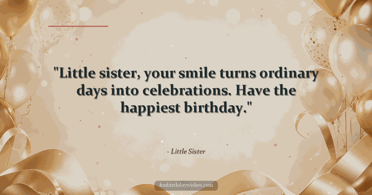 Birthday GIF for Little Sister