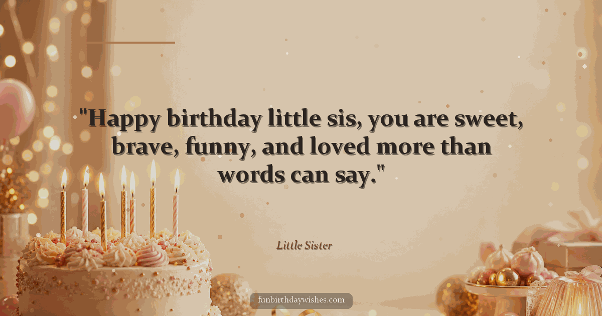 Birthday GIF for Little Sister