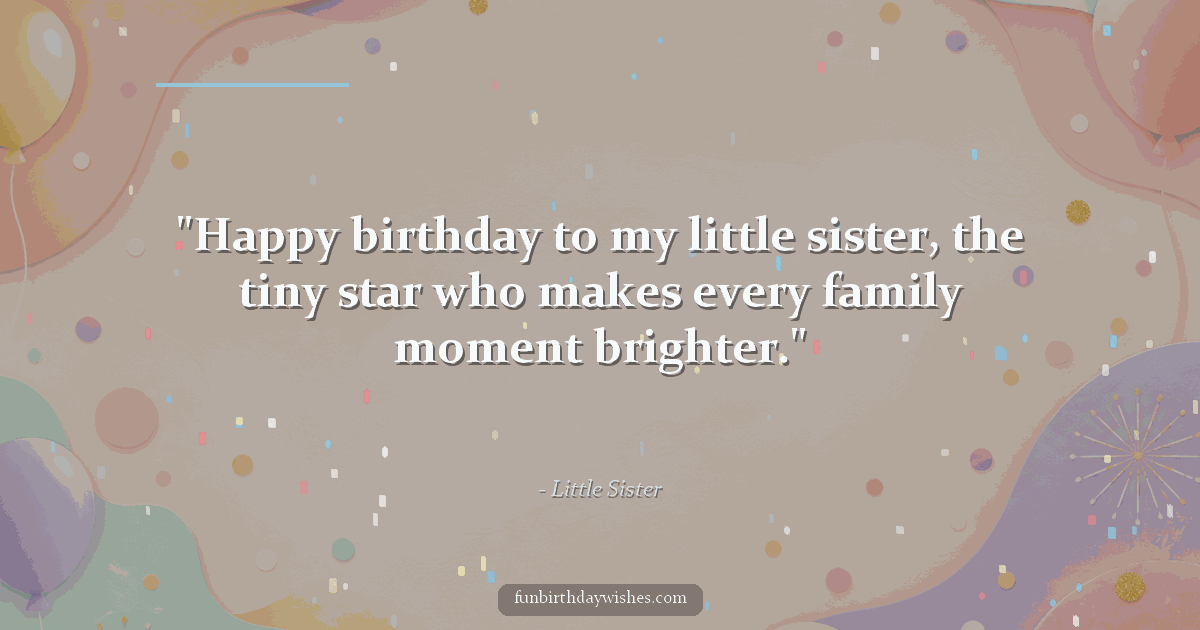 Birthday GIF for Little Sister